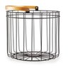 KIT CESTO PRETO E DOURADO EM METAL 2 PÇS ALTO - MART - 2