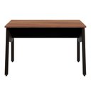 Ver imagem 6 de Escrivaninha para Escritório Tampo Chanfrado sem Gavetas 120cm Nogal com Preto F5 Office
