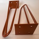 Ver imagem 2 de Kit 04 Pés de Ferro Aço Hairpin Legs 30 Cm Bronze A01 Sofá Móveis Mesa - Inoviza