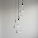 Ver imagem 5 de Lustre para Sala Pratic 6 Lâmpadas Preto Pé Direito Alto