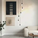 Ver imagem 3 de Lustre para Sala Pratic 6 Lâmpadas Preto Pé Direito Alto