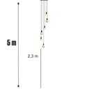 Ver imagem 2 de Lustre para Sala Pratic 6 Lâmpadas Preto Pé Direito Alto