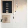 Lustre para Sala Pratic 6 Lâmpadas Preto Pé Direito Alto - 2