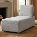 Ver imagem 2 de Sofá Chaise Modular Block 74x153 Pes Madeira Boucle Tce 1018 Moll