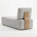 Ver imagem 7 de Sofá Chaise Modular Block 74x153 Pes Madeira Boucle Tce 1018 Moll