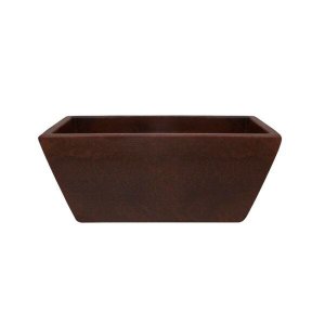 Floreira Retangular Malta 40cm Rusty Vintage - Vasart