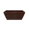 Floreira Retangular Malta 40cm Rusty Vintage - Vasart - 1