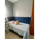 Ver imagem 2 de Cabeceira Modulada Estofada Adesiva Nuvem 1 Módulo 60x20cm Azul