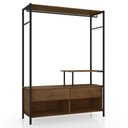 Ver imagem 4 de Guarda Roupa 118 cm 2 Gavetas Preto/Demolição