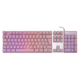 eclado Gamer Prismatic Pink Semi MecânicotC205 Oex - 1