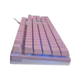 eclado Gamer Prismatic Pink Semi MecânicotC205 Oex - 4