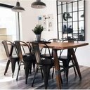 Ver imagem 5 de Kit com 4 Cadeira Tolix Iron Aço Carbono Industrial - Preto Fosco