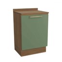 Ver imagem 1 de Balcão de Cozinha 60 Cm Isabel 1 Porta Nogueira/verde - Kappesberg
