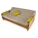 Ver imagem 6 de Sofá Cama Paris Sarja Bege Claro Madeira Maciça Alto Padrão