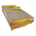 Ver imagem 7 de Sofá Cama Paris Sarja Bege Claro Madeira Maciça Alto Padrão