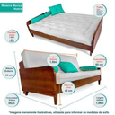 Ver imagem 4 de Sofá Cama Paris Sarja Bege Claro Madeira Maciça Alto Padrão