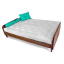 Ver imagem 2 de Sofá Cama Paris Acquablock Branco Off Madeira Maciça Cor Imbuia