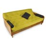 Sofá Cama Paris Acquablock Amarelo Madeira Maciça Alto Padrão - 6