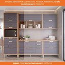 Ver imagem 5 de Torre Quente 100%mdf 70cm 1 Nicho para Forno 3 Portas e 2 Gavetas Eloise Mgm Móveis Freijó/