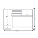 Ver imagem 4 de Guarda-Roupa Infantil 4 Portas 2 Gavetas Ternura Flex Peternella Móveis