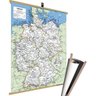 Mapa Alemanha Turístico Laminado Moldura 100x90cm Inglês - 1