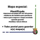 Ver imagem 3 de Mapa Mundi Terra Plana Laminado Moldura Baner 120x90cm