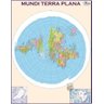 Mapa Mundi Terra Plana Laminado Moldura Baner 120x90cm - 2