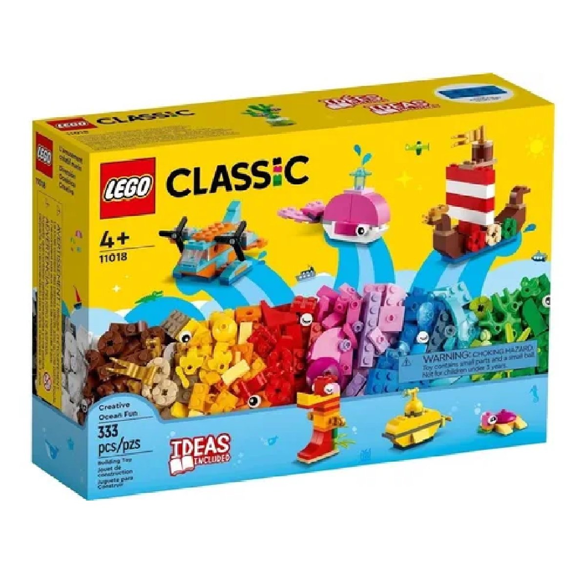 Brinquedo 11018 Lego Classic Diversao Criativa Oceano 333Pcs