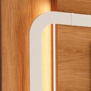 Ver imagem 7 de Estante Home Atlanta para TV até 75” com LED Cantos Arredondados Pés de Ferro Design Moderno