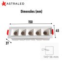 Ver imagem 4 de Spot Embutir Downlight Retang 10w 3000k 800lm 24º Ip20 Branco/branco-astraled
