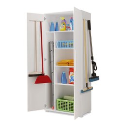 Armário Organizador Multiuso Lavanderia e Cozinha Tuty Mdf:branco - 7