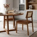 Ver imagem 7 de Kit 02 Cadeiras de Jantar e Living Millie com Tela Natural Estofada Couríssimo - Desk Design