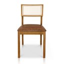 Ver imagem 5 de Kit 02 Cadeiras de Jantar e Living Millie com Tela Natural Estofada Couríssimo - Desk Design