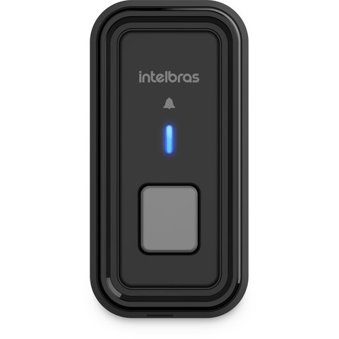Campainha Residencial Wireless Eletrônica sem Fio Intelbras Cib 101 Preto Bivolt