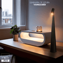 Ver imagem 2 de Luminária de Mesa Abajur Vanguard Preto 34cm Led 3w 3 em 1 Recarregável Embu Led