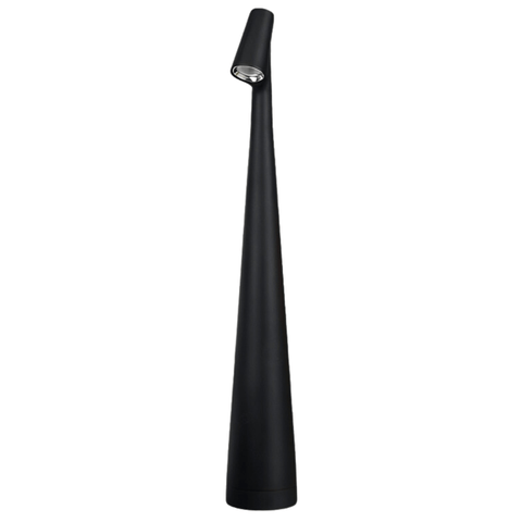 Luminária de Mesa Abajur Vanguard Preto 34cm Led 3w 3 em 1 Recarregável Embu Led