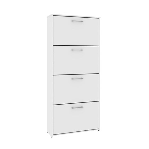 Sapateira Organizadora Vertical Anne 04 Portas Branco Quarto Mira Rack