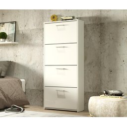 Sapateira Organizadora Vertical Anne 04 Portas Branco Quarto Mira Rack - 2