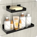 Ver imagem 5 de Kit Acessórios Para Banheiro Preto Ventosa Adesivo 6Pçs Elg