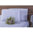 Ver imagem 1 de Jogo Lençol Casal 3 Peças Percal 200 Fios 100%algodão Branco