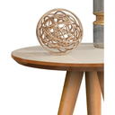 Ver imagem 3 de Mesinha Lateral Redonda para Sala Quarto Apoio Canto Pés Palito Madeira Mdf