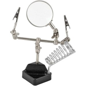 Lupa Profissional com Suporte e Pinças