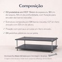 Ver imagem 5 de Mesa Centro Chumbo Mdf Sala Mesinha Sofa Madeira Industrial Moderna Retangular Pequena Retangular