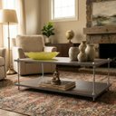 Ver imagem 6 de Mesa Centro Chumbo Mdf Sala Mesinha Sofa Madeira Industrial Moderna Retangular Pequena Retangular