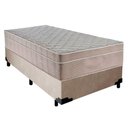 Ver imagem 1 de Cama Box Suede Solteiro + Colchão Sereneprime Molas Ensacadas 88x188x65 Cor:bege