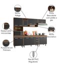 Ver imagem 5 de Cozinha Compacta 5 Peças, Balcão e Tampo Barcelona Poliman Móveis