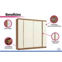 Ver imagem 6 de Guarda Roupa Casal 4PORTAS 3GAVETAS T591 Offwhite Kappesberg