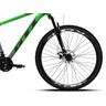 Bicicleta Mtb Aro 29 Gti Roma 21 Marchas e Freios a Disco Cor:preto Degradê+verde;tamanho:17 - 4