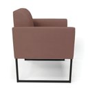 Ver imagem 7 de Kit 2 Poltronas Base Industrial Preto Marisa Veludo Rosê D03 - D'Rossi