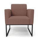Ver imagem 5 de Kit 2 Poltronas Base Industrial Preto Marisa Veludo Rosê D03 - D'Rossi